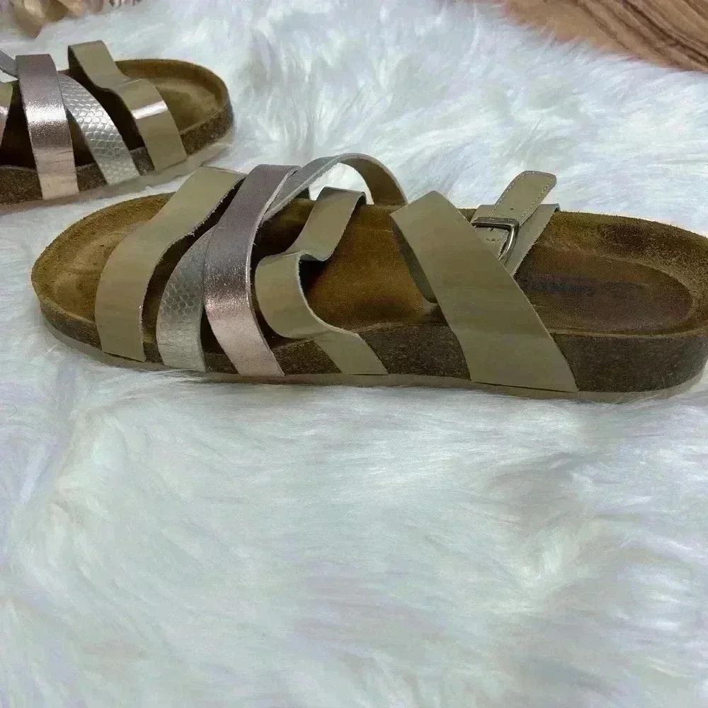 Sanosan Luna Multi Strap Leather Sandal Comfort Plus Women’s Size 42